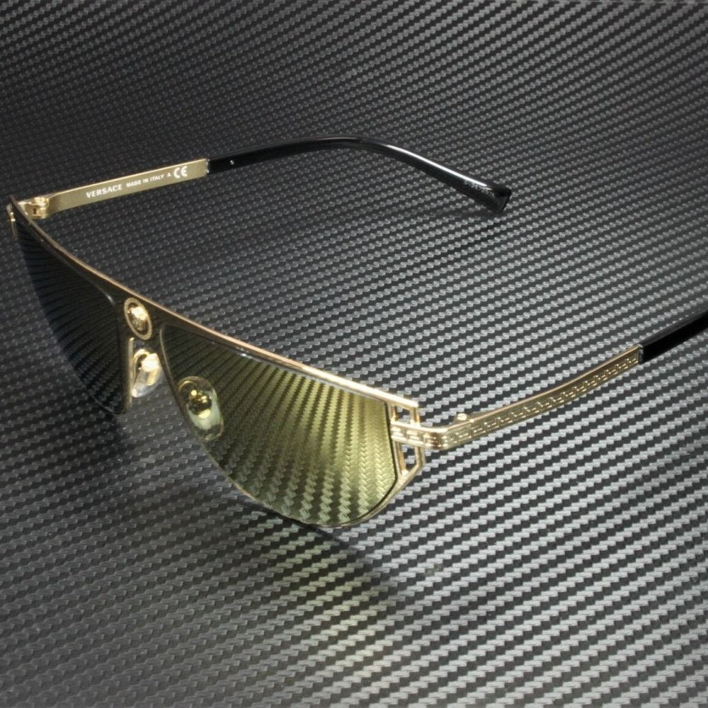 Versace Gold Mirror 57mm Sunglasses - Picture 2 of 4